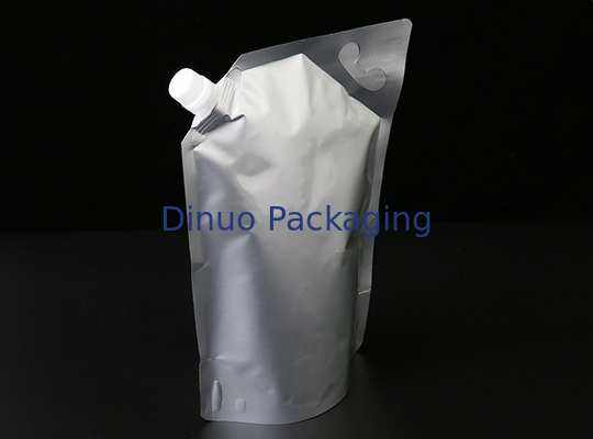 O costume imprimiu os malotes da folha de alumínio verticalmente vermelhos/o malote Resealable do bico vinho branco