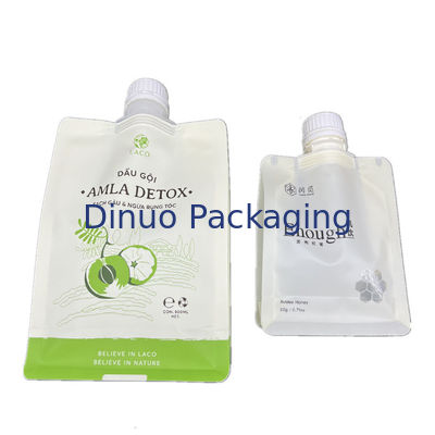 Sacos com bico e suporte de plástico líquido reciclado e recarregável