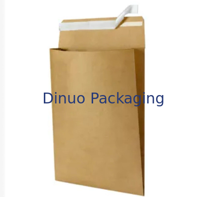100% sacos de papel puros recicláveis do encarregado do envio da correspondência com o reforço em lados e em parte inferior