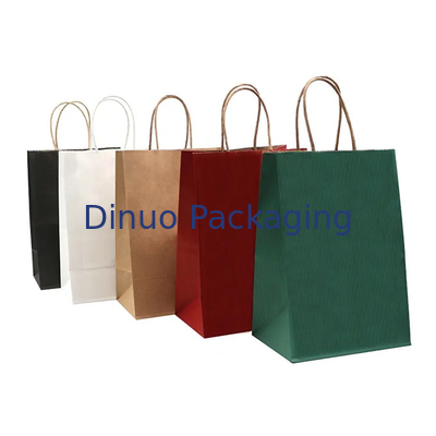 Saco de papel afastado do presente da compra do chá do papel de embalagem Tote Bag Baking Pastry Milk