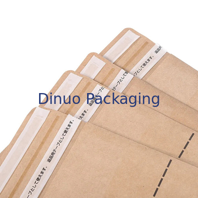 Saco inferior liso feito sob encomenda de Logo Printing Biodegradable Kraft Paper para o transporte do pacote