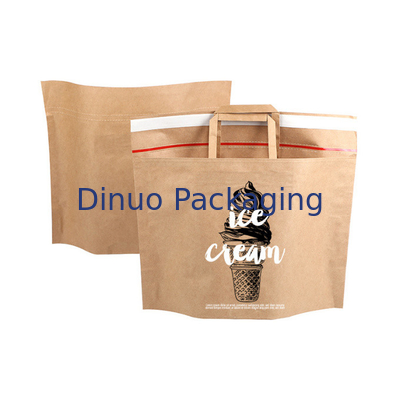 Do saco de papel biodegradável do encarregado do envio da correspondência de 100% lados autoadesivos do selo Kraft e reforço inferior