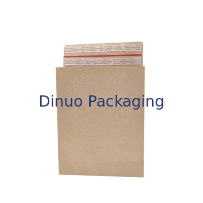 Do saco de papel biodegradável do encarregado do envio da correspondência de 100% lados autoadesivos do selo Kraft e reforço inferior