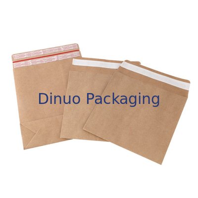 Do saco de papel biodegradável do encarregado do envio da correspondência de 100% lados autoadesivos do selo Kraft e reforço inferior