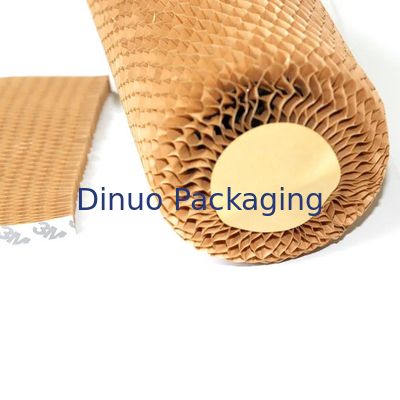 O papel de embalagem Compostable do favo de mel para o amortecimento do vinho envolve o rolo de papel