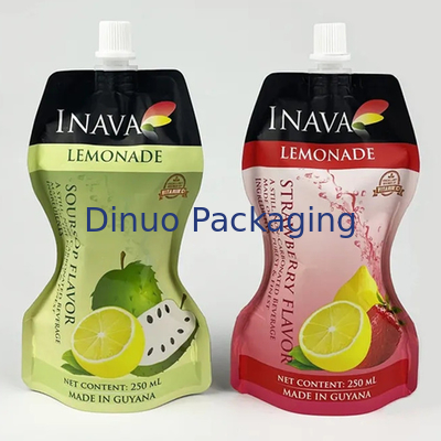 O produto comestível feito sob encomenda do pacote levanta-se sacos do malote do bico para a bebida Juice Drink