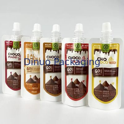 O produto comestível feito sob encomenda do pacote levanta-se sacos do malote do bico para a bebida Juice Drink