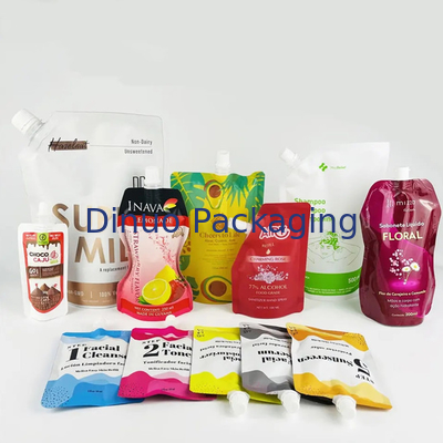 O produto comestível feito sob encomenda do pacote levanta-se sacos do malote do bico para a bebida Juice Drink