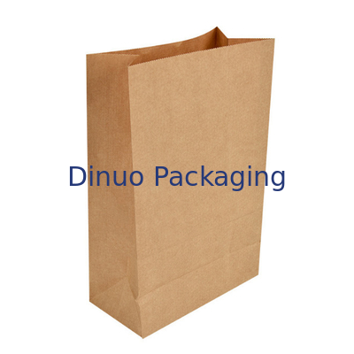 Sacos de papel afastados feitos sob encomenda de Kraft do portador do pão de Logo Print Deli Food Packaging