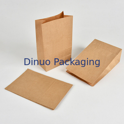 Sacos de papel afastados feitos sob encomenda de Kraft do portador do pão de Logo Print Deli Food Packaging