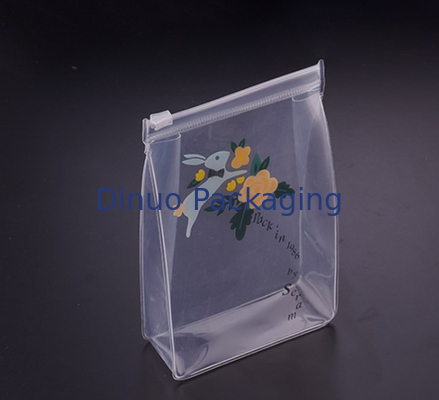 A cor transparente de empacotamento macia dos sacos do PVC, pacote de toalha ensaca Eco amigável
