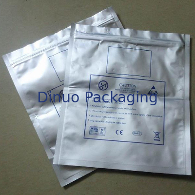 A proteção de 500PCS ESD ensaca o fechamento do fecho de correr/prata superior aberta para a anti proteção estática