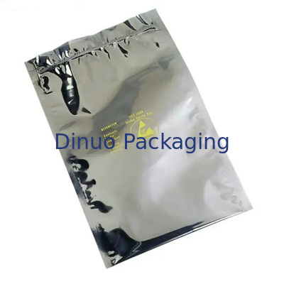 A proteção de 500PCS ESD ensaca o fechamento do fecho de correr/prata superior aberta para a anti proteção estática
