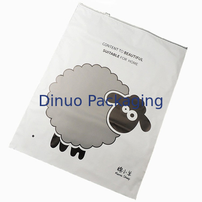 Sacos de embalagem CPE recicláveis Sacos de vestuário CPE/PVC/PE com fecho de fecho 17 X 20cm