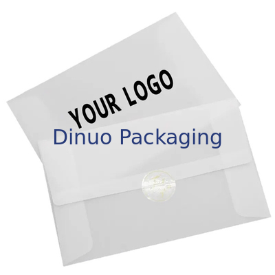 O selo autoadesivo biodegradável encerou os envelopes de papel com logotipo feito sob encomenda