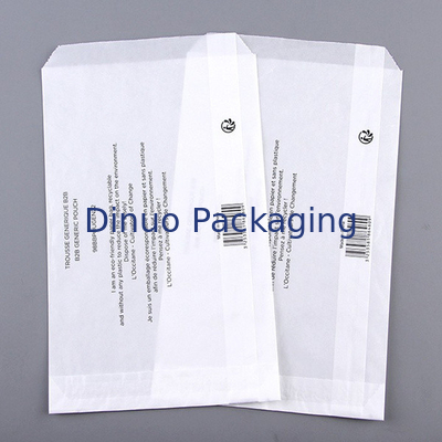 Malote biodegradável transparente retangular do papel de papel glassine para empacotar