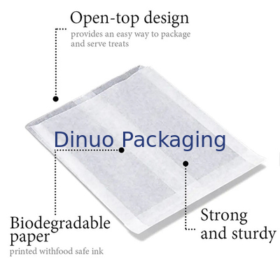 Do saco de papel biodegradável do papel glassine do produto comestível selo autoadesivo