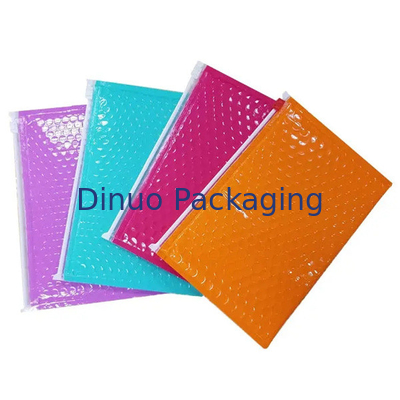 Bolsas de bolhas de fecho à prova de choque Logotipo de envio de correio Bolsas personalizadas com almofadas Envelopes