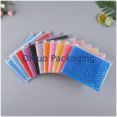 Customizado PVC plástico bolha aconchegante fechadura Zip Bolsa de maquiagem cosmética fechadura Bolha Mailer