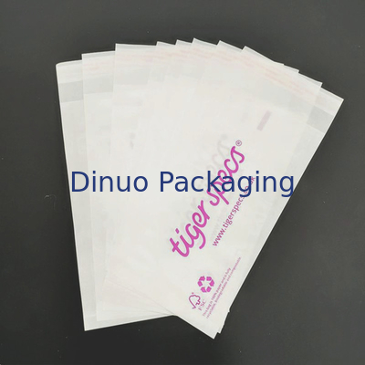 Saco de papel biodegradável transparente gravado por atacado da cera do papel glassine do envelope de Mini Semi Disposable Self Seal