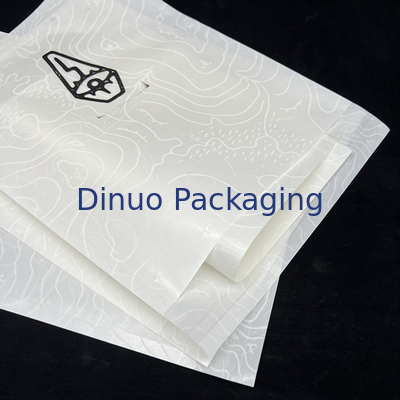 Envelope de papel de vidro impermeável e ecológico, impresso sob medida, compostável para embalagens de vestuário