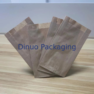 Bolso de papel de vidro liso e retangular 100% biodegradável
