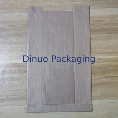 Bolso de papel de vidro liso e retangular 100% biodegradável