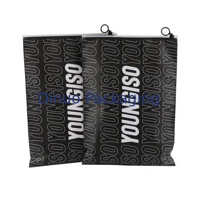 Logotipo impresso sob medida CPE plástico Slider Bolsas de fecho para roupas de roupa interior embalagens de camisetas