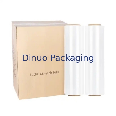 Película de comprimento e encolhimento para embalagens de alta performance de 0,017 mm LLDPE