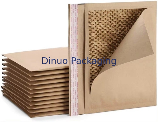 Papel Kraft embalado em favo de mel, biodegradável, em envelope expresso, resistente a choques, mailer, mailing bag