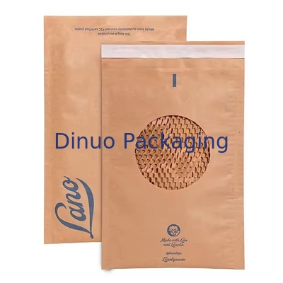 Papel Kraft embalado em favo de mel, biodegradável, em envelope expresso, resistente a choques, mailer, mailing bag