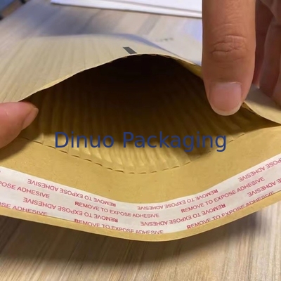 Embalagens personalizadas de casca de mel Coussines onduladas Poly Mailer Embalagens de envio embalado Bolsas de envio de bolhas de papel Kraft