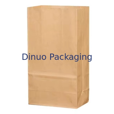 Tamanho personalizado Sacos de papel Kraft castanho descartáveis para pão, sanduíche