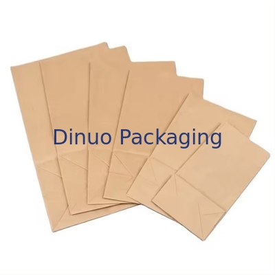 Embalagem de sacos de papel personalizados Saco de papel Kraft de qualidade alimentar reciclável