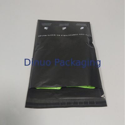 Sacos de correio de polipropileno resistentes a lágrimas e recicláveis em preto para carregamento no porto de embarque