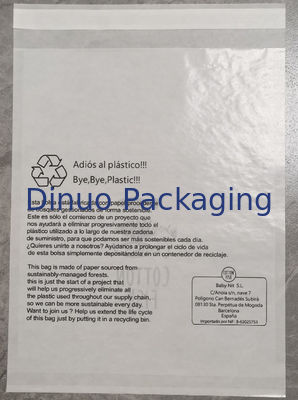 Bolsas de papel personalizadas recicláveis de selo de três lados para necessidades diárias Design de embalagem PDF