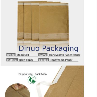 Papel de favo de mel em forma de célula Kraft envelopes ondulados embalado para transporte marítimo