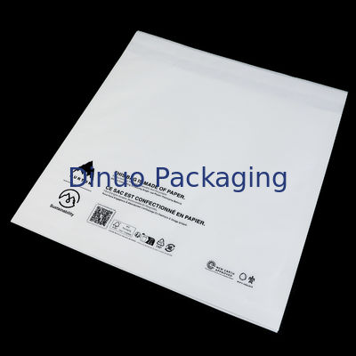 Saco de papel biodegradável transparente gravado por atacado da cera do papel glassine do envelope de Mini Semi Disposable Self Seal