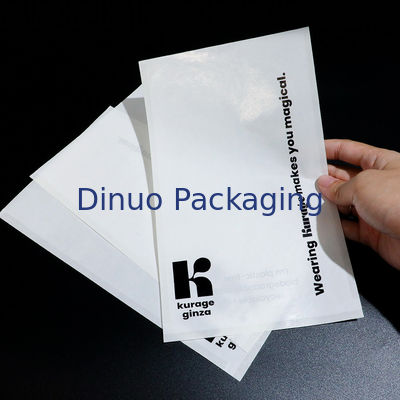 Saco de papel biodegradável transparente gravado por atacado da cera do papel glassine do envelope de Mini Semi Disposable Self Seal