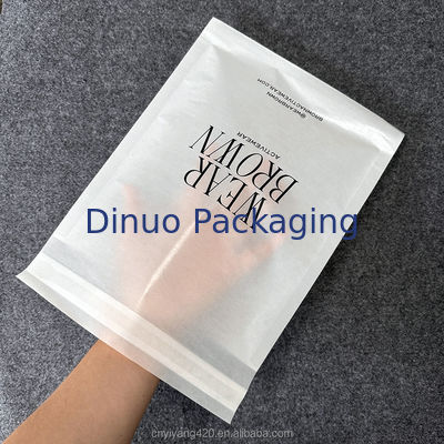 Sacos de Papel de Cera Translúcidos Biodegradáveis com Faixa Adesiva Reforço de Papel Glassine