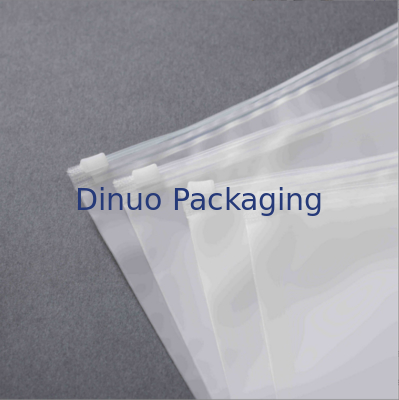 Saco Zip Lock de Plástico Fosco Transparente CPE PE com Desempenho Reciclável e à Prova de Poeira