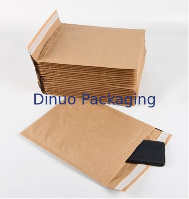 Envelope de papel alveolar à prova de choque personalizável, saco de papel ecológico para envio