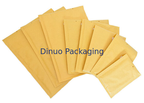 60gm a 180gm Kraft Cushion Bubble Mailers Com 3 a 4 mm de espessura Envelopes de carga pesada ideal para transporte marítimo