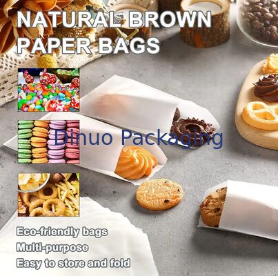Sacos de papel de vidro para alimentos Sacos de papel de vidro para alimentos Sacos de papel de vidro para pequenos lanches de padaria