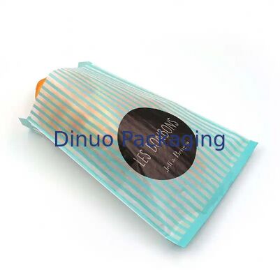 Bolsas de papel de vidro biodegradáveis de qualidade alimentar Dimensões personalizáveis Cor Panaderia Embalagens alimentares