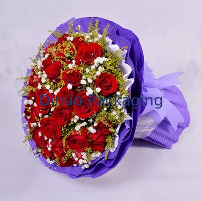 Rolos de Papel Listrado de Florista em Cores Sortidas Papel Artesanal Listrado Macio para Embalagem de Flores e Presentes