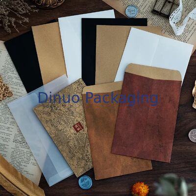 Envelopes de Papel Kraft Vintage para Escrita de Cartas, Convites e Embalagem de Cartões de Presente