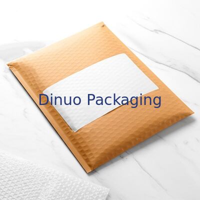 Embalagens personalizadas com logotipo, duráveis, de papel kraft com bolha, para envio expresso, envelopes acolchoados de proteção para entrega segura