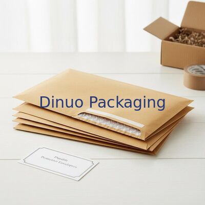 3 a 4 mm espessura Kraft Bubble Mailers Com Bolhas de Polí dentro Material Proteção durável envelopes para transporte