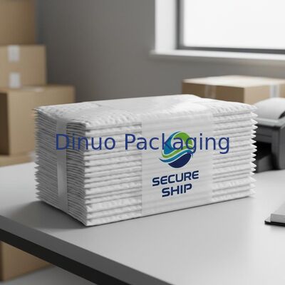 Pacote de 100 sacos de correio à prova de choque Design de logotipo personalizado Soluções de embalagem protetora durável Ideal para transporte seguro
